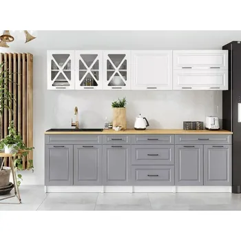 Kuchyňská linka Kuchyňská linka Tyra 260 bílá/popel MAT - doprava zdarma - SLEVA 3% s kodem radost25