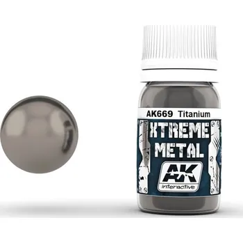AK Interactive AK AK669 XTREME METAL TITANIUM (30ml)