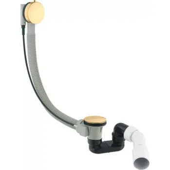 OMNIRES - CGS přepad vany a odtokový sifon, zlatá lesk TK104-PLUS-3.04+64-SGL