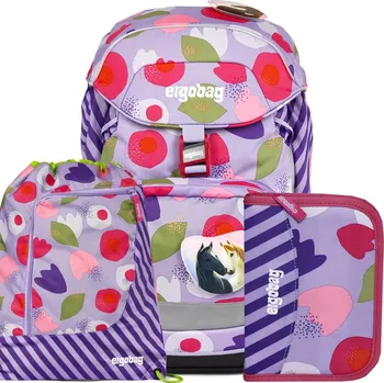 Školní batoh Ergobag Školní batoh pro prvňáčky Prime Flower SET