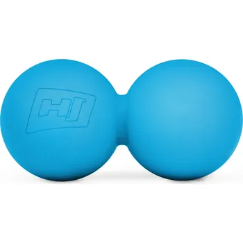 Masážní přístroj Hop-Sport Silikonová masážní koule 63mm dvojitá - modrá