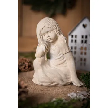 Zahradní dekorace ZahradniDekorace zahradní sochy - Děvčátko II. (bez křídel), výška 23 cm, 3,2 kg