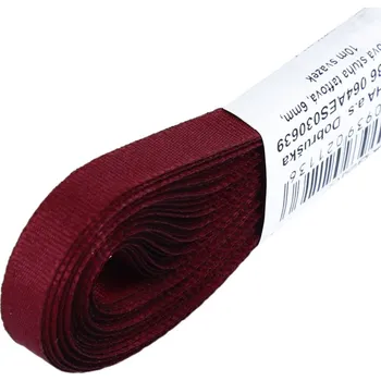Stuha Stuha taftová 9mm svazek 10m Taftová svazek: 639 Bordó