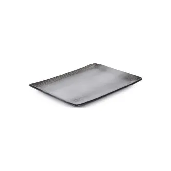 Talíř TOMGAST Swell talíř Brown Sand 32 x 23 x 2,4 cm Barva: černý písek