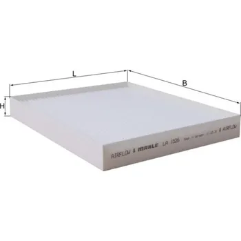 Kabinový filtr Filtr, vzduch v interiéru MAHLE LA 1526