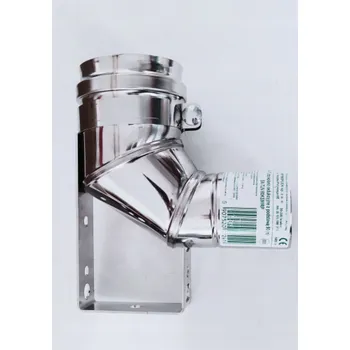 Kouřovod SpiroFlex 80-60 TURBO REDUKČNÍ KOLENO (N) 90 SE STOJANEM // RSK.SX-TJN80KS90RP