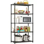 5-policový Regál SUER TYP 2 - černý - SLEVA 3% s kodem radost25