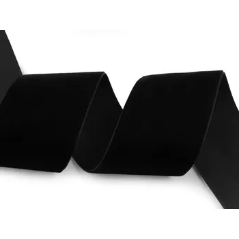 Stuha Sametová stuha šíře 50 mm 2 černá