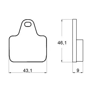 Brzda pro motocykl Brzdové destičky ACCOSSATO AGPA134 EV1