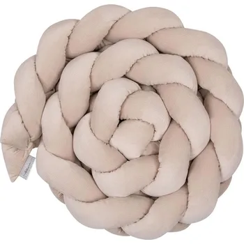 Příslušenství pro dětskou postel a kolébku Mantinel do postýlky cop Belisima samet cappuccino