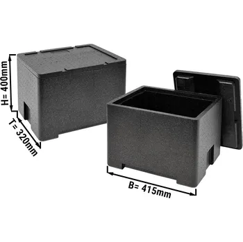 Dóza na potraviny G.Gastro Thermobox GN 1/2 - 31,2L | Izolační box | Polystyrenový box | Polibox | Ohřívací box