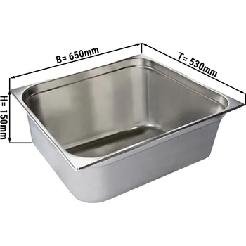 Dóza na potraviny G.Gastro GN nádoba 2/1 - hloubka 150 mm