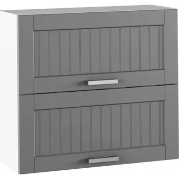 Kuchyňská linka Horní skříňka JULIA TYP 12 – tmavě šedá/bílá - SLEVA 3% s kodem radost25