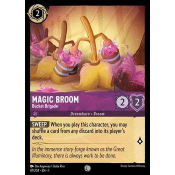 Sběratelská karetní hra 1ST 047/204 MAGIC BROOM - Bucket Brigade - The First Chapter Verze: NORMAL