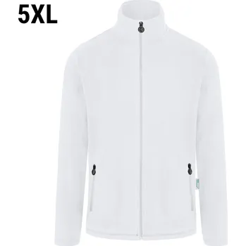 Pánská casual bunda G.Gastro KARLOWSKY | Pánská pracovní fleecová bunda Warm-Up - bílá - velikost: 5XL