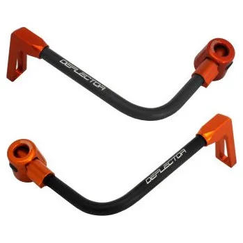 Lever guard ACCOSSATO with black hose and joint right + left , aluminium DE003-015-TP-16