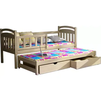 Dětská postel Vomaks Postel s přistýlkou DPV 008 - 1192/BEZ2 - SLEVA 3% s kodem radost25