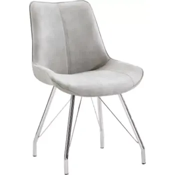 Jídelní židle Židle MADORA - šedá / chrom - SLEVA 3% s kodem radost25