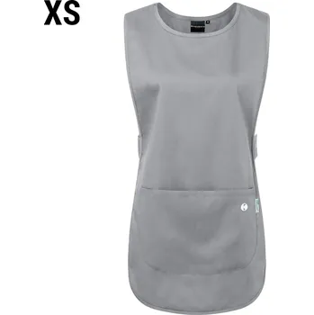 Kuchyňská zástěra G.Gastro KARLOWSKY | Šatová zástěra Essential - platinově šedá - velikost: XS