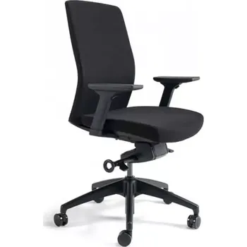 Kancelářská židle J2 BP černý plast - černá 201 - SLEVA 3% s kodem radost25