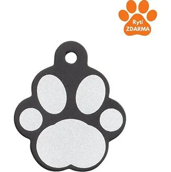 psí známka Psí známka IMARC Tlapka Design černá