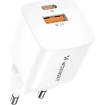Wozinsky CMWCW nabíječka USB-C + USB-A / 20W / QC / PD / bílá