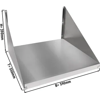 Mikrovlnná trouba G.Gastro Držák do mikrovlnné trouby z nerezové oceli - 590 mm