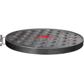 Vaflovač G.Gastro Plotýnka k plynovému palačinkovači - mini palačinky - 40 cm