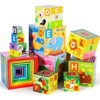 Hrací deka Montessori duhová věž MHBH1159 - SLEVA 3% s kodem radost25