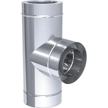 Lednice G.Gastro T-přípojka 90° - z nerezové oceli - Ø 400 mm