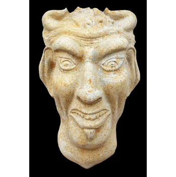 Zahradní dekorace ZahradniDekorace zahradní sochy - Maska ďábel, výška 43 cm, 3,5 kg