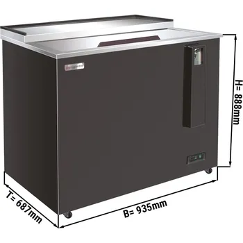 Lednice G.Gastro Chladicí box na lahve - 279L - černý