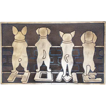 Rohožka Gumová rohožka Čtyři psí mušketýři,75 × 45 cm