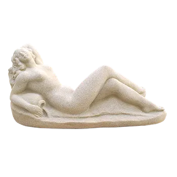 Zahradní dekorace ZahradniDekorace zahradní sochy - Dívka na pohovce, délka 23 cm, 1,3 kg