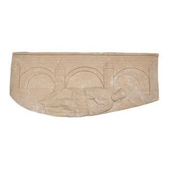 Zahradní dekorace ZahradniDekorace zahradní sochy - Svatý Nepomucký - most - reliéf, výška 20 cm, 5,3 kg