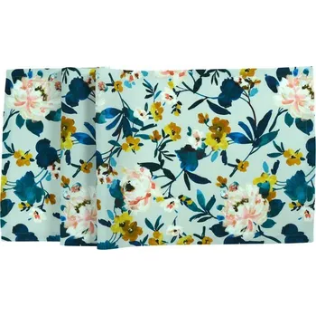 ubrus Běhoun na stůl květinový La Rosa světle modrý 50x140cm, Sander