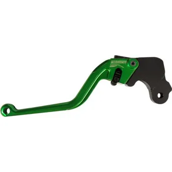 Spojková páčka ACCOSSATO fixed CNC-worked aluminium, green ESC037G