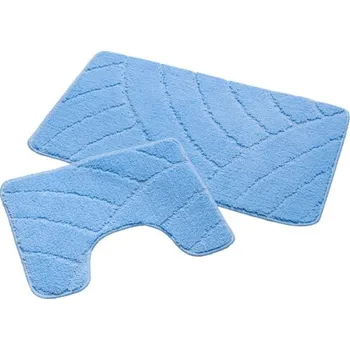 Vopi Koupelnová předložka 860 Nevada 010 blue uni (Varianta: Malý set 40x50 + 50x80 cm)