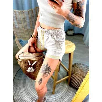 Dámské kraťasy Dámské kraťasy MFY v béžové barvě, VELIKOST S