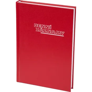 Zápisník Denní záznamy A5 Balacron červený