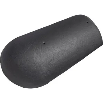 betonová krytina Střešní krytina Bramac koncový hřebenáč s vrutem / NOVO břidlicově černý, betonový