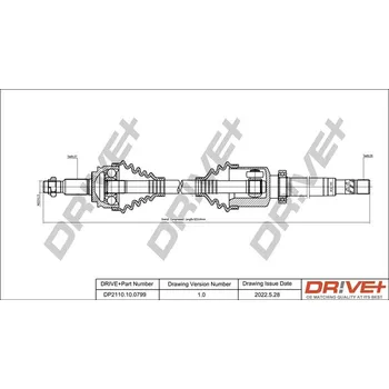 Poloosa kola Hnací hřídel Dr!ve+ DP2110.10.0799