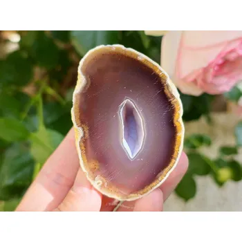 Přírodní kámen Geoda z achátu s dutinkou 159g Brazílie