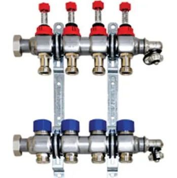 rozdělovač topení Rozdělovač podlahového vytápění Wavin K-press K1 2-vývody 1˝ x 3/4˝ nerez