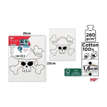 Set školních potřeb Płótno do malowania czaszka 20x25