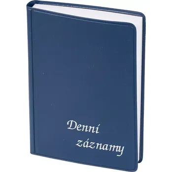 Zápisník Denní záznamy A6 PVC modré