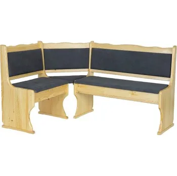 Dřevěná jídelní rohová lavice DN107 borovice masiv