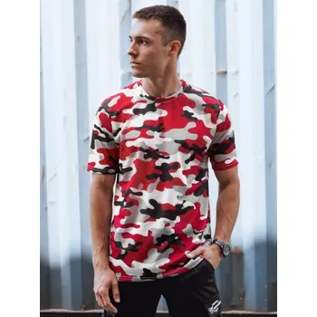Pánské tričko Pánské tričko maskáčové CAMO červené