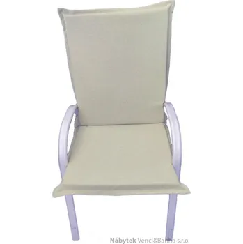 Podsedák Podsedák na zahradní židli, polstry na zahradní nábytek 100x50x5 cm šedá Harmonia