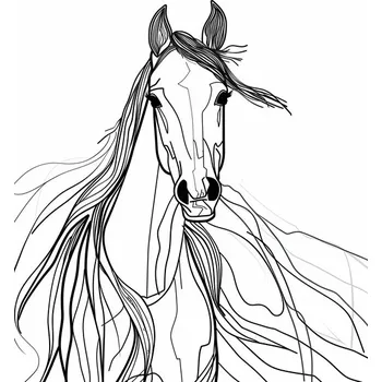 Plakát Plakát, Obraz - Line Horse, Justyna Jaszke